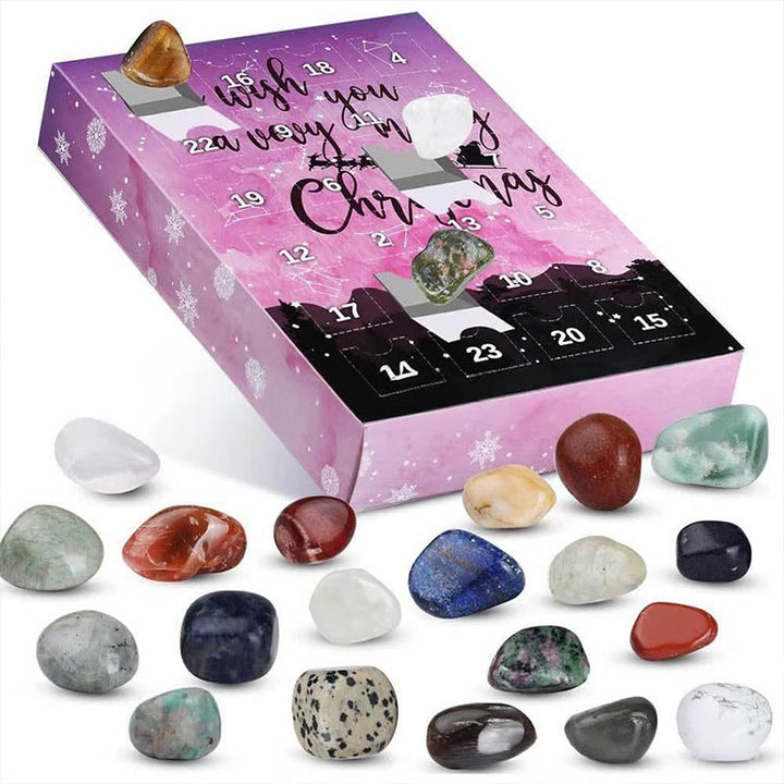 Olivenorma Christmas Stone Advent Calendar Kids Mystery Box - Stone Mystery Box-Pink - image 1