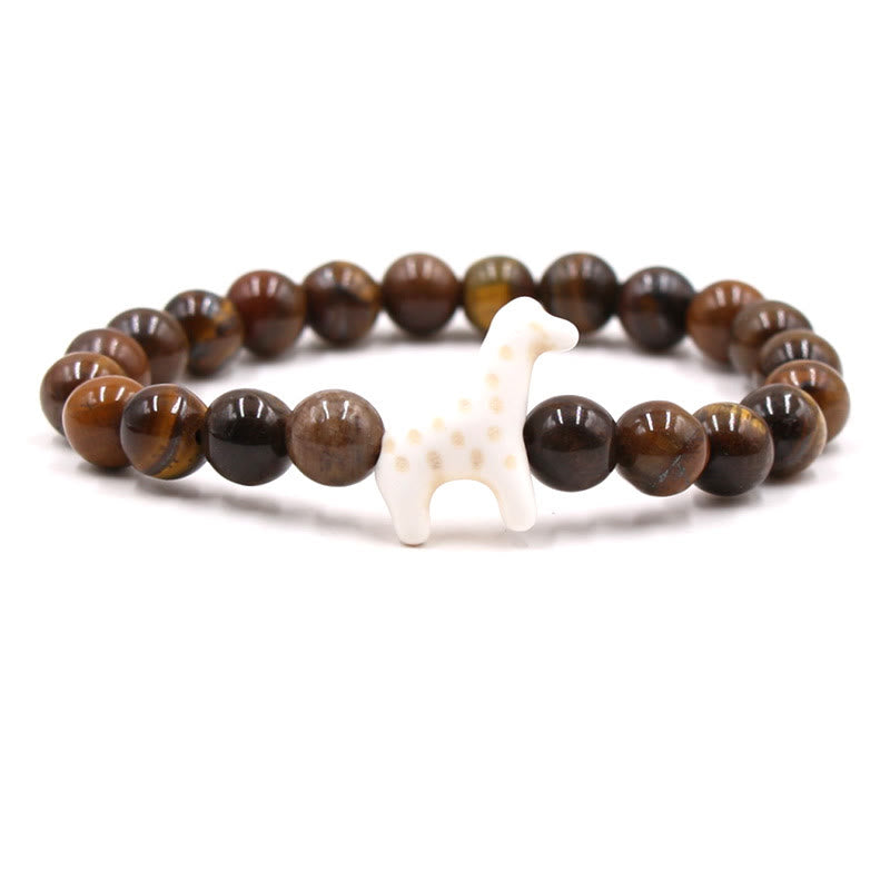 Olivenorma Giraffe Conservation Bracelet with Card - Tiger Eye - With Card - image 24