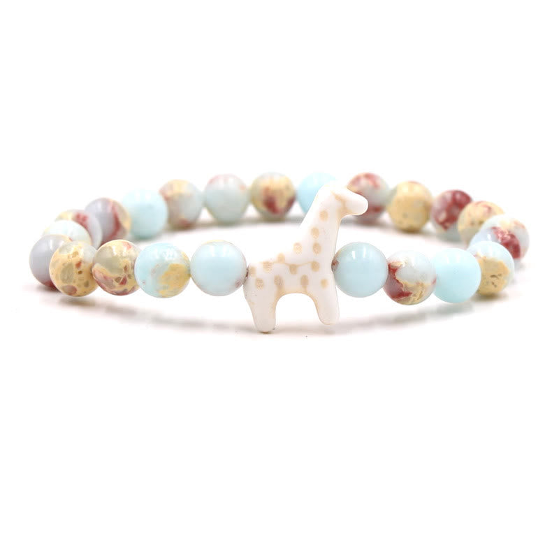 Olivenorma Giraffe Conservation Bracelet with Card - Agalmatolite - With Card - image 12