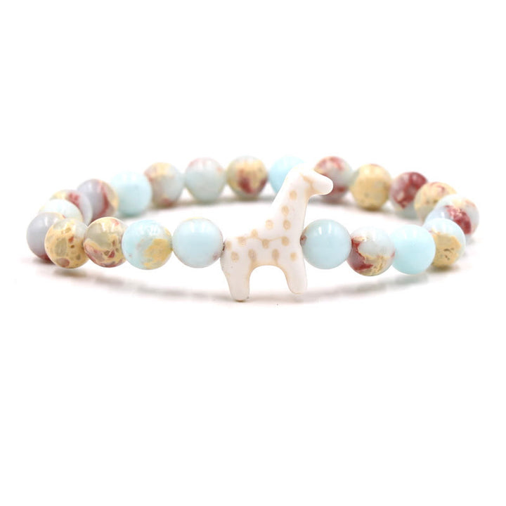 Olivenorma Giraffe Conservation Bracelet with Card - Agalmatolite - With Card - image 12