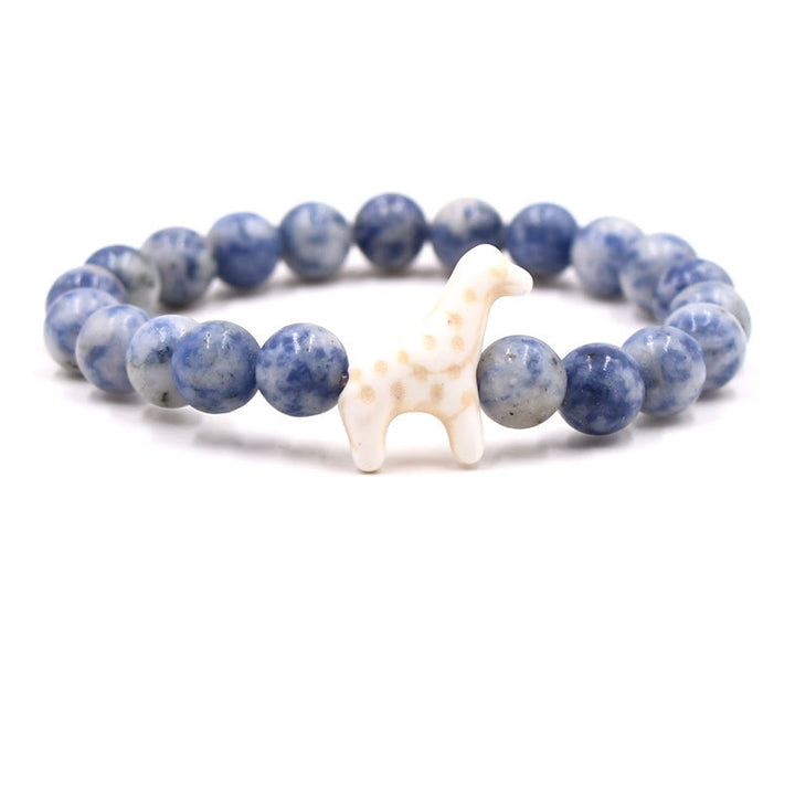 Olivenorma Giraffe Conservation Bracelet with Card - Blue Sodalite - With Card - image 22