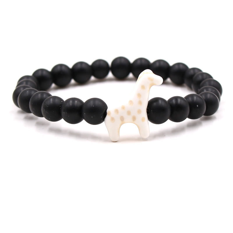 Olivenorma Giraffe Conservation Bracelet with Card - Black Onyx - With Card - image 20