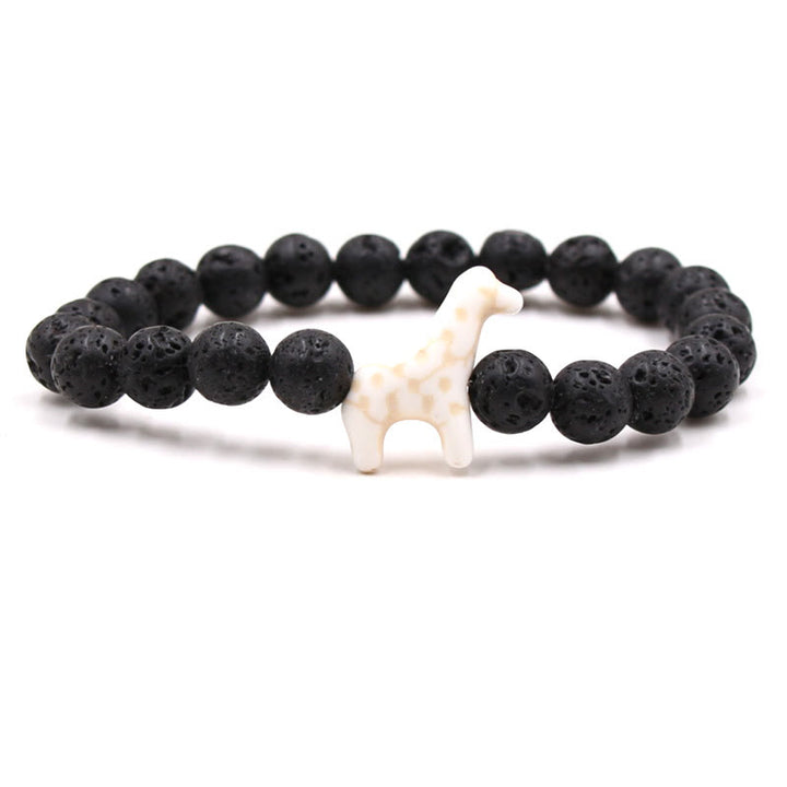 Olivenorma Giraffe Conservation Bracelet with Card - Lava Stone - With Card - image 43