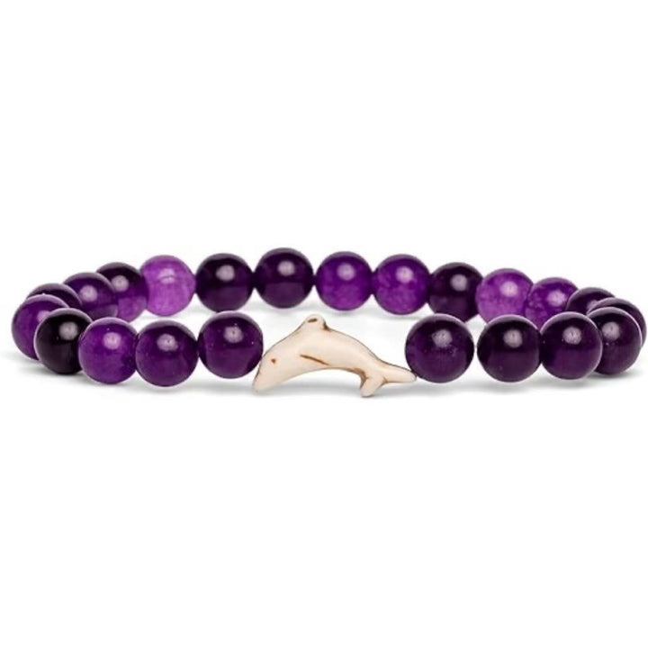 Olivenorma Dolphin Care & Awareness Bracelet with Card - Amethyst - A - WIth Card - image 11