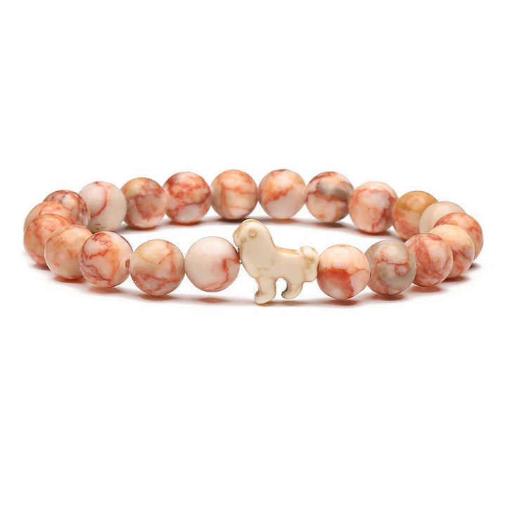 Olivenorma Lion Survival Awareness Bracelet with Card - Rhodochrosite - With Card - image 2