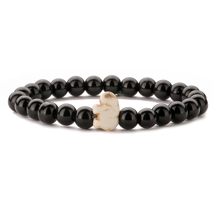 Olivenorma Elephant Protection Bracelet with Card - Obsidian - With Card - image 4