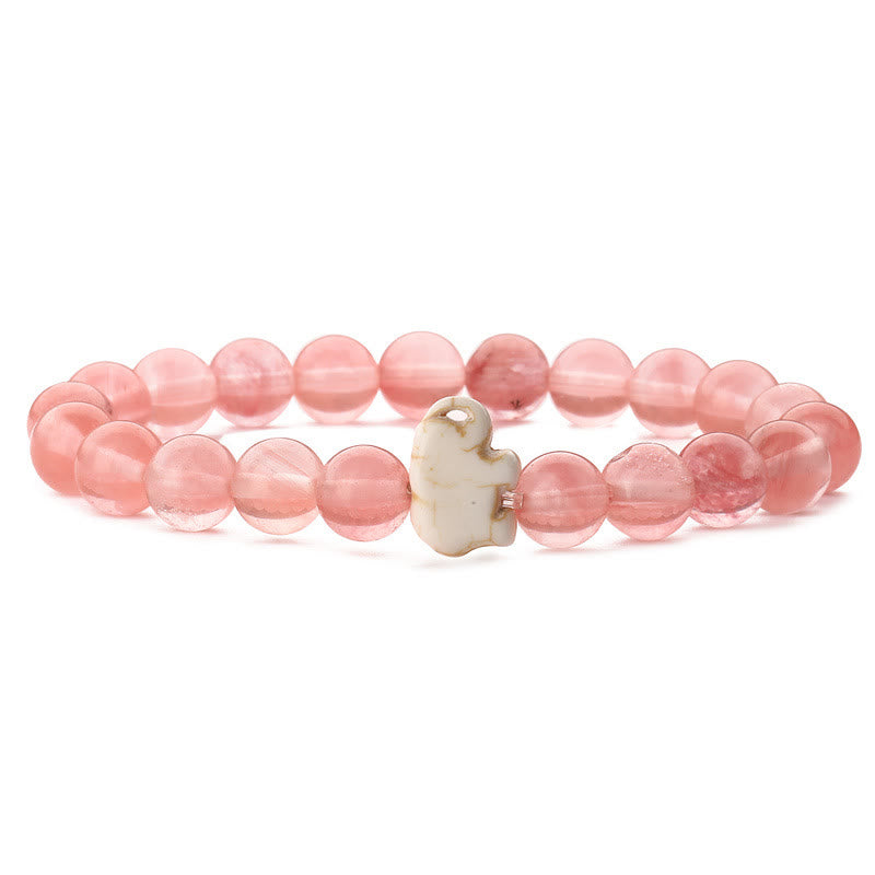 Olivenorma Elephant Protection Bracelet with Card - Red Smelting Quartz - With Card - image 9