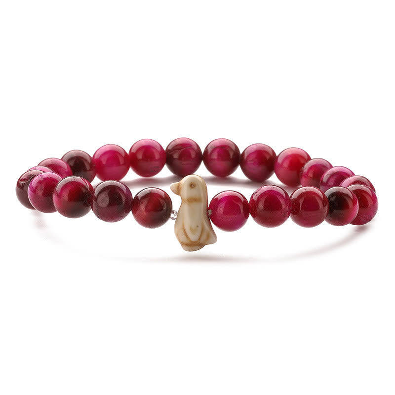 Olivenorma Penguin Habitat Protection Bracelet with Card - Pink Tiger Eye - With Card - image 13