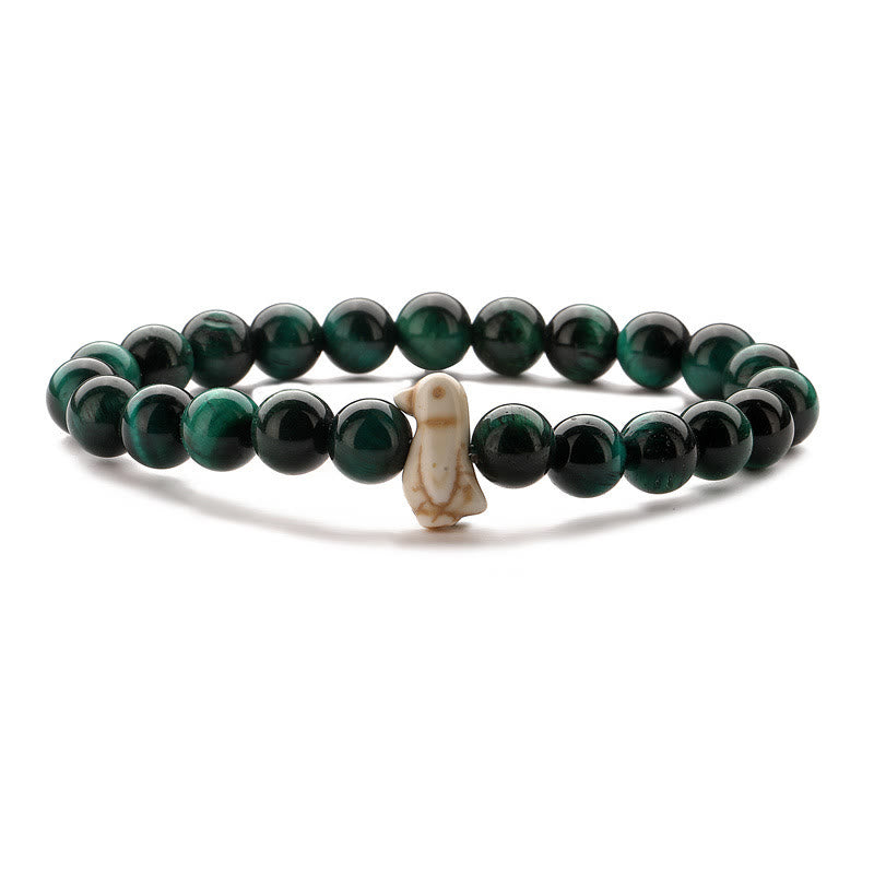 Olivenorma Penguin Habitat Protection Bracelet with Card - Green Tiger Eye - With Card - image 12