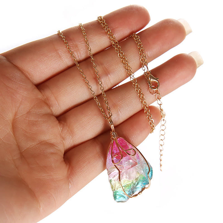 FREE Today: Electroplated Clear Crystal Necklace - image 2