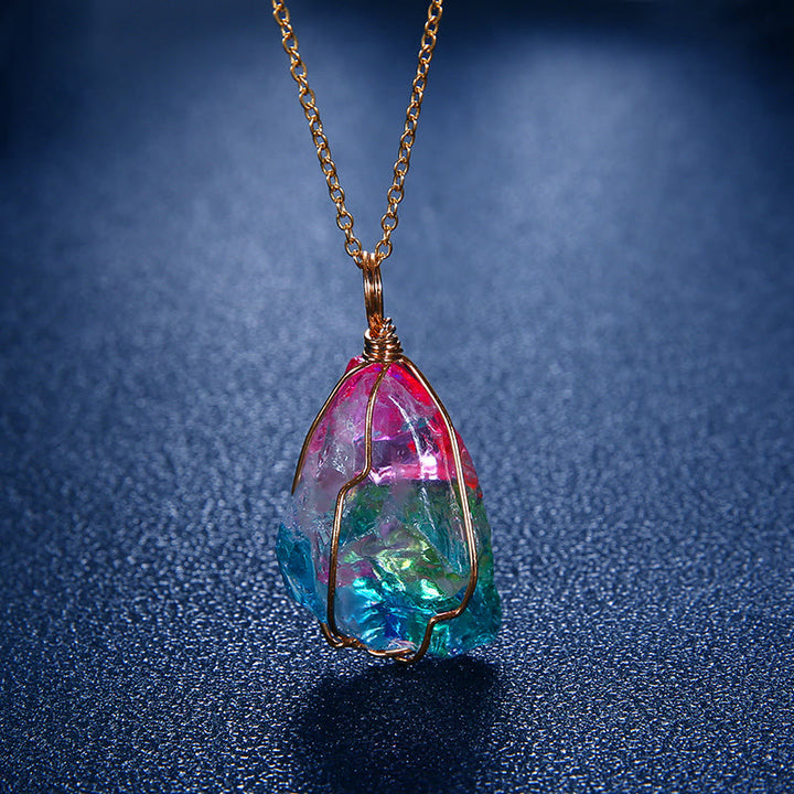 FREE Today: Electroplated Clear Crystal Necklace - image 4