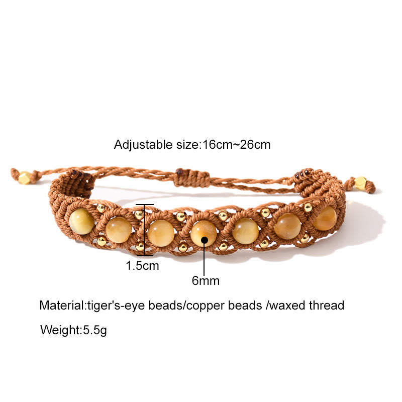 Olivenorma Multicolor Tiger Eye Wrapped Design Bracelet - image 12