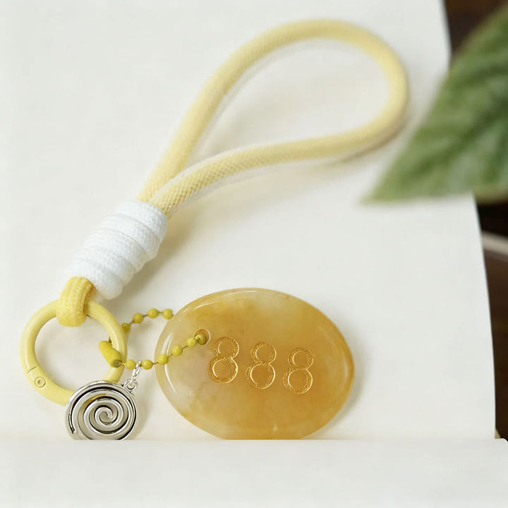 FREE Today: Natural Stone Angel Number Keychain - 888 & Yellow Aventurine - image 16