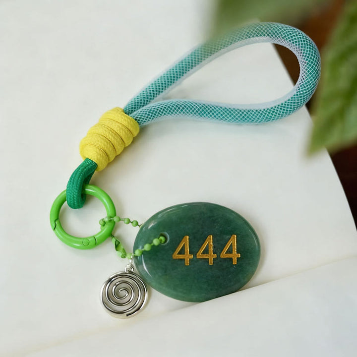 FREE Today: Natural Stone Angel Number Keychain - 444 & Green Aventurine - image 8
