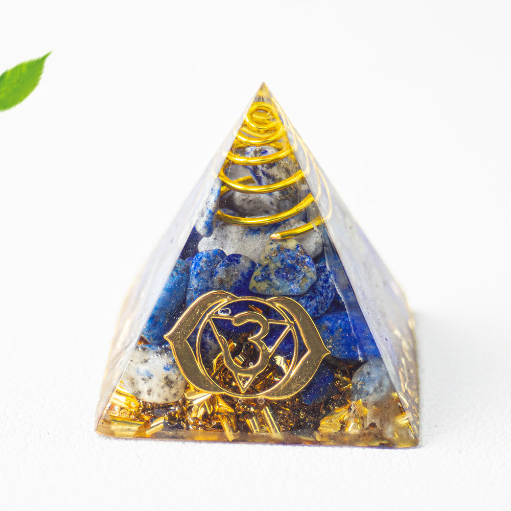 FREE Today: 7 Chakra Healing Orgone Pyramid - Third Eye Chakra & Lapis Lazuli - image 3
