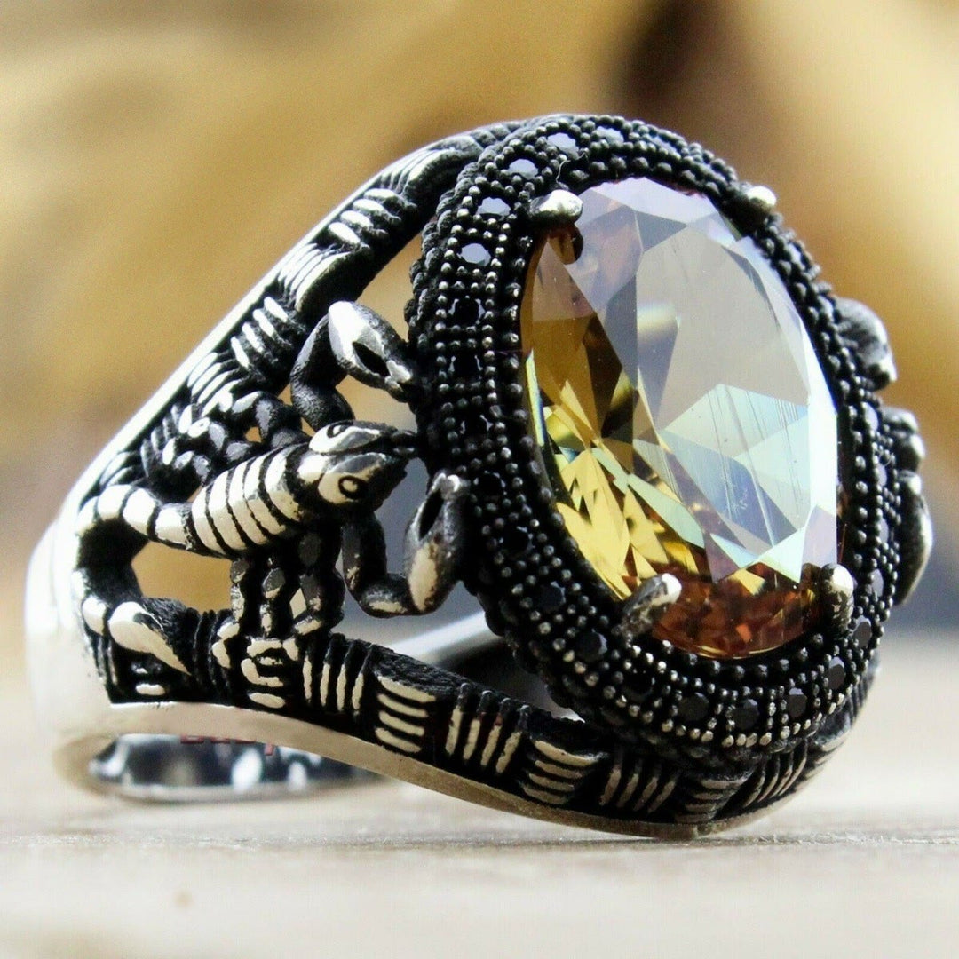 FREE Today: Citrine Zircon Scorpion Alloy Ring - image 3