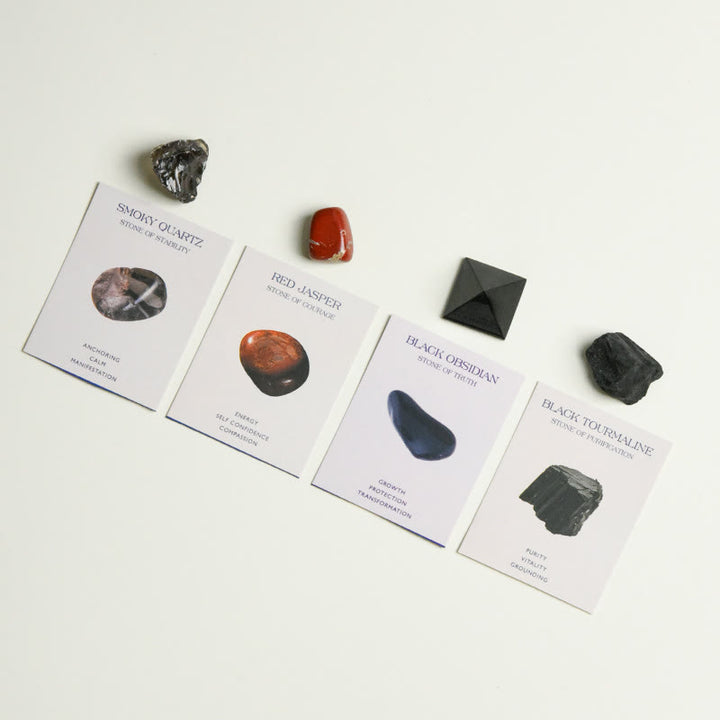 Olivenorma Emotional Healing Chakra Crystal Tower Set - Stability & Protection - image 2