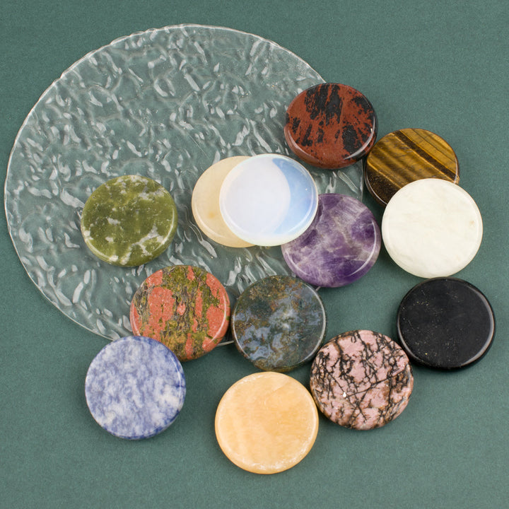 Olivenorma Round Healing Natural Stone Gemstone Decoration - image 1