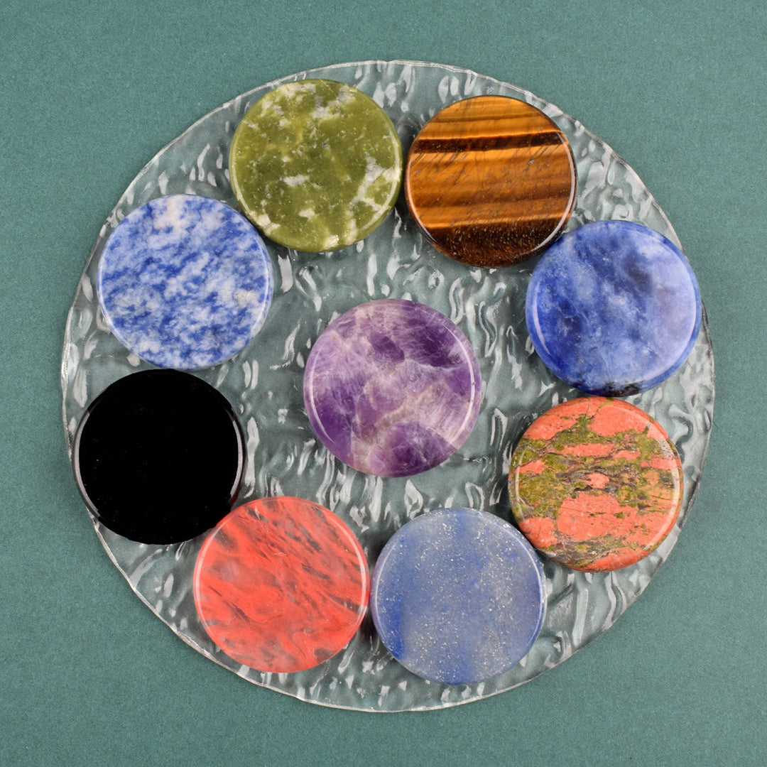 Olivenorma Round Healing Natural Stone Gemstone Decoration - image 0