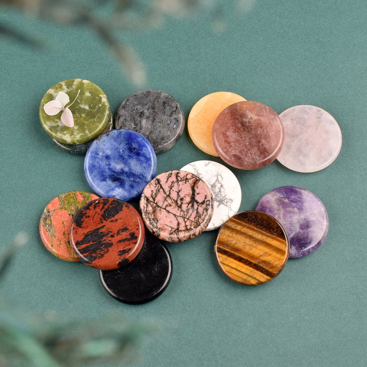 Olivenorma Round Healing Natural Stone Gemstone Decoration - image 2