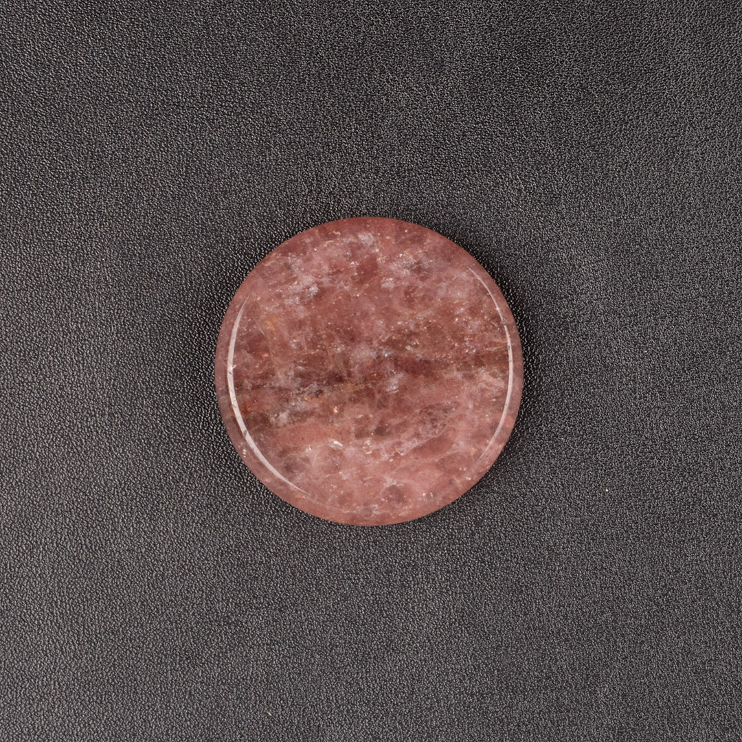 Olivenorma Round Healing Natural Stone Gemstone Decoration - Strawberry Quartz - image 15