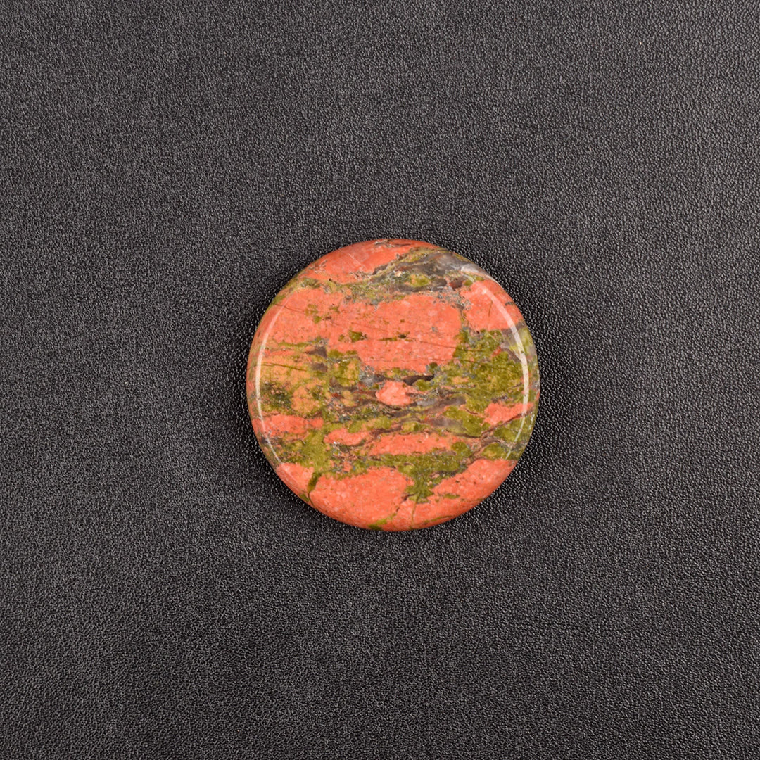 Olivenorma Round Healing Natural Stone Gemstone Decoration - Unakite - image 26