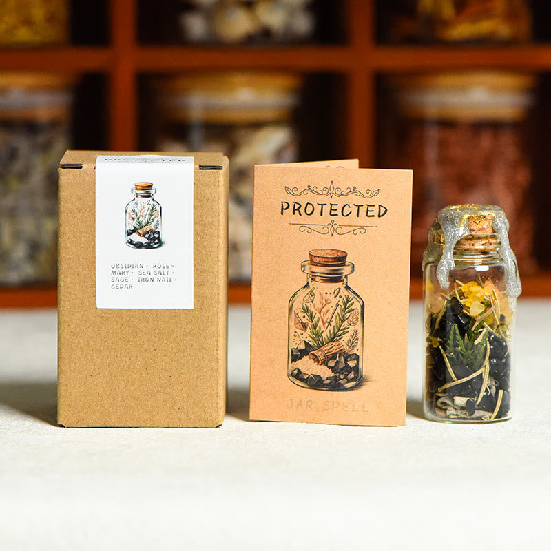 Olivenorma Natural Stone Healing Wish Bottle Gemstone Decoration - PROTECTED - image 5