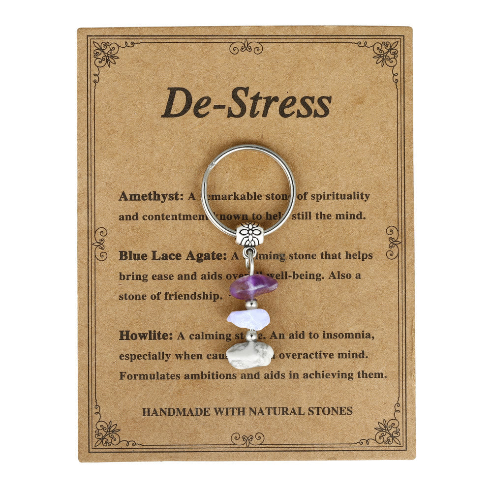 Olivenorma Handmade Natural Stone Healing Keychain - De-Stress - image 14
