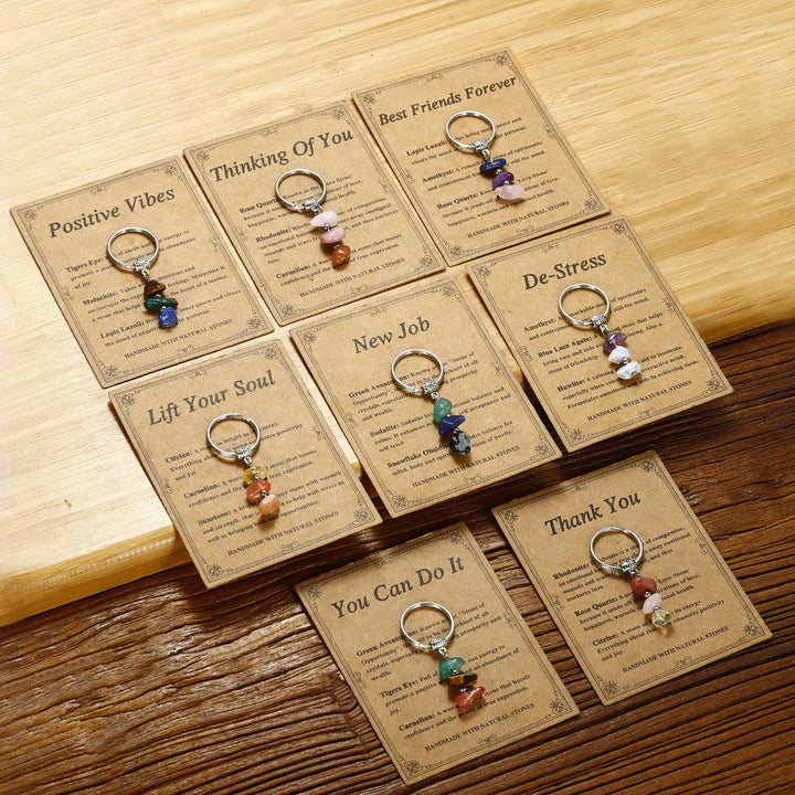 Olivenorma Handmade Natural Stone Healing Keychain - image 16