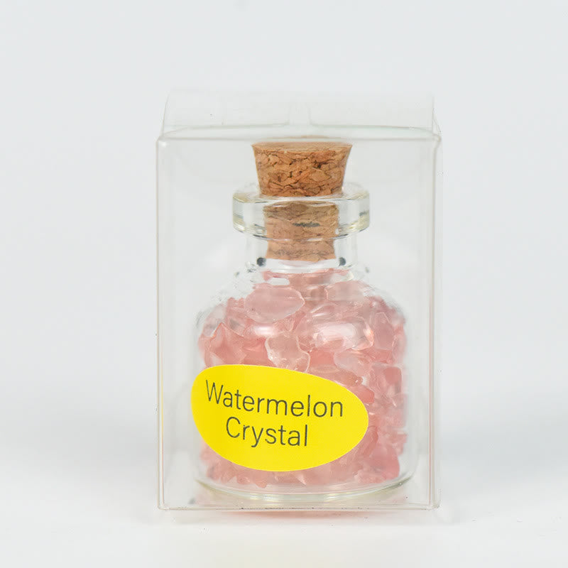 Olivenorma Natural Stone Crystal Wish Bottle Gemstone Decoration - Red Smelting Quartz - image 24