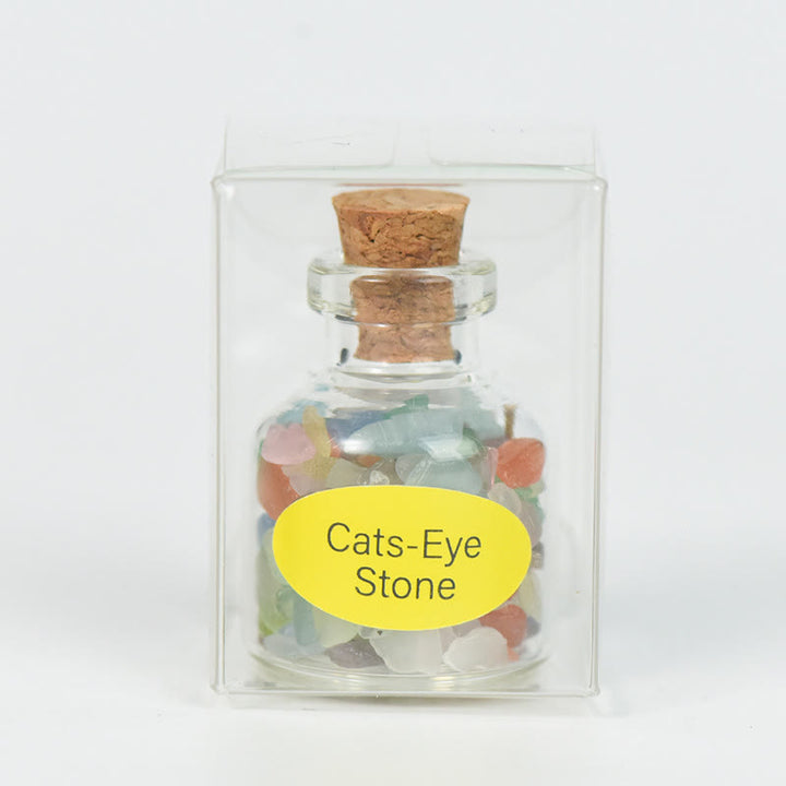 Olivenorma Natural Stone Crystal Wish Bottle Gemstone Decoration - Cat’s Eye - image 30