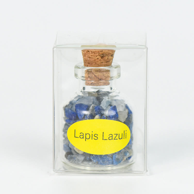 Olivenorma Natural Stone Crystal Wish Bottle Gemstone Decoration - Lapis Lazuli - image 12