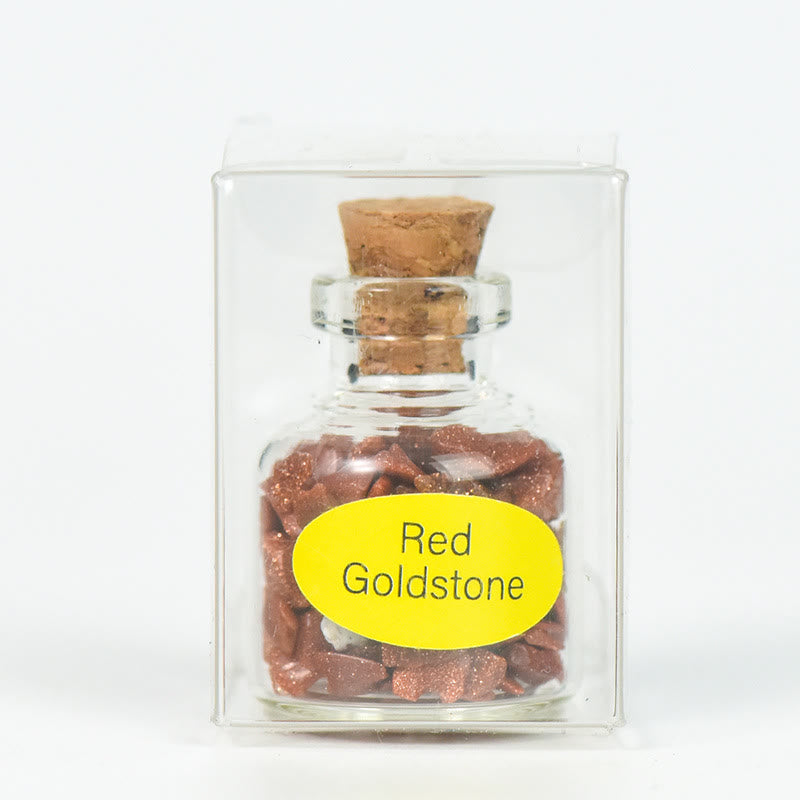 Olivenorma Natural Stone Crystal Wish Bottle Gemstone Decoration - Gold Sandstone - image 36