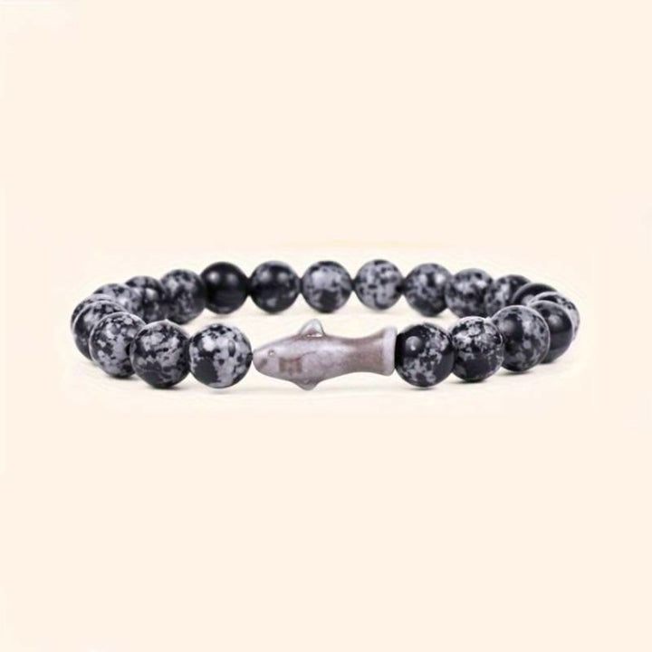 Olivenorma Shark Protection Bracelet with Card - Grey Jasper - With Card - image 10