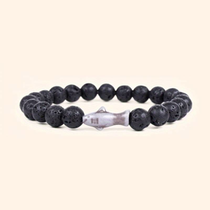 Olivenorma Shark Protection Bracelet with Card - Lava Stone - With Card - image 5