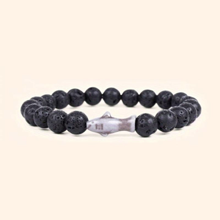 Olivenorma Shark Protection Bracelet with Card - Lava Stone - With Card - image 5