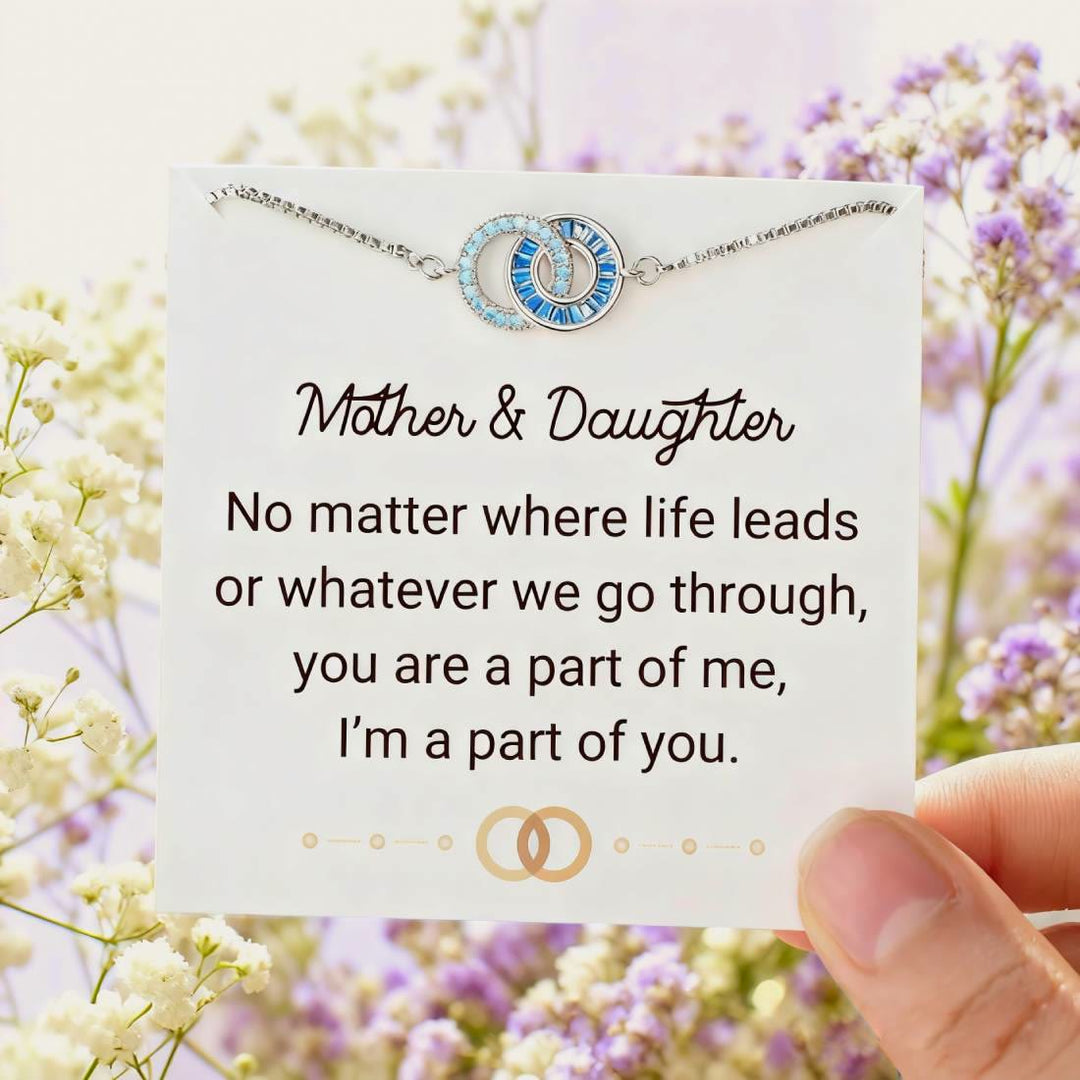 Olivenorma Custom Birthstone Gifts for Mother & Daughter Linking Circles Bracelet - image 0