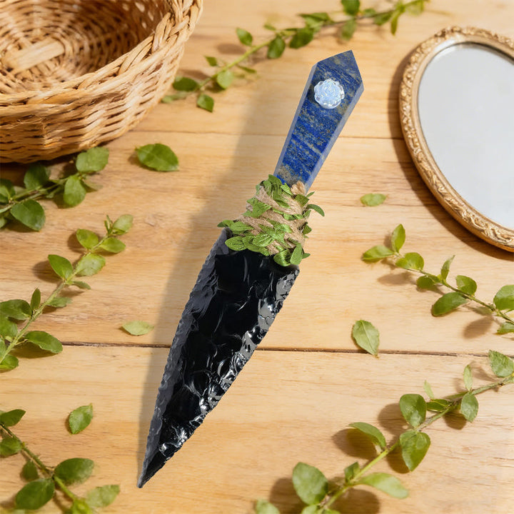 Olivenorma Raw Stone Natural Crystal Dagger Gemstone Decoration - Lapis Lazuli - image 11