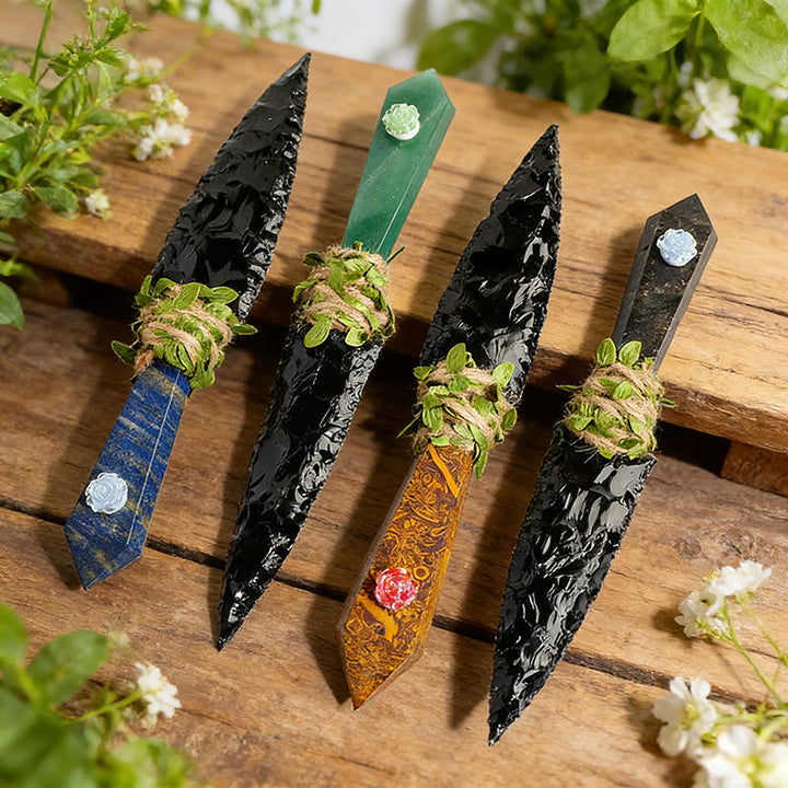 Olivenorma Raw Stone Natural Crystal Dagger Gemstone Decoration - image 16