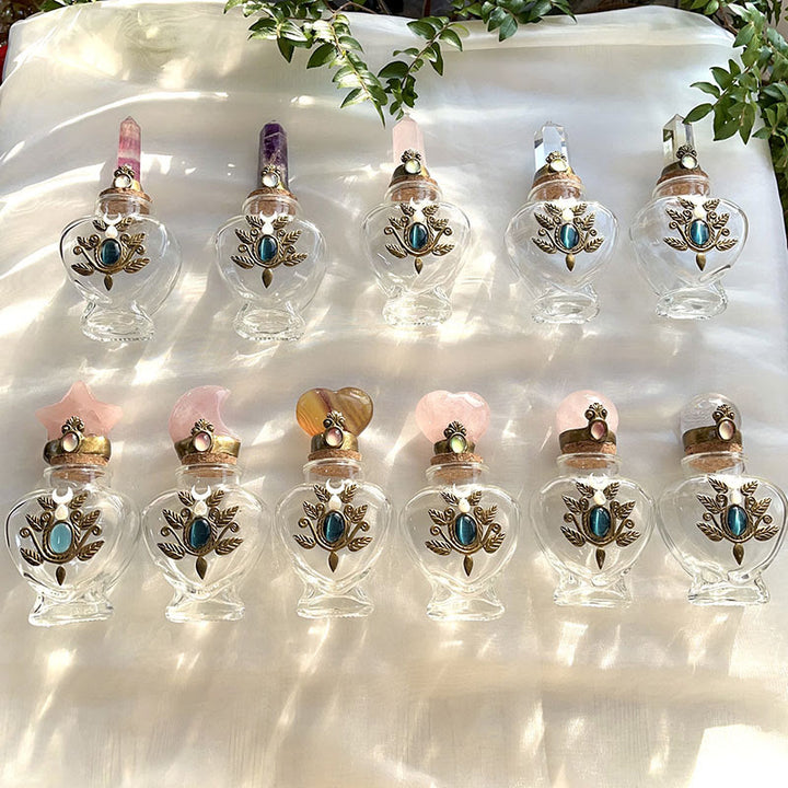 Olivenorma Natural Crystal Magic Energy Bottle Gemstone Decoration - image 0