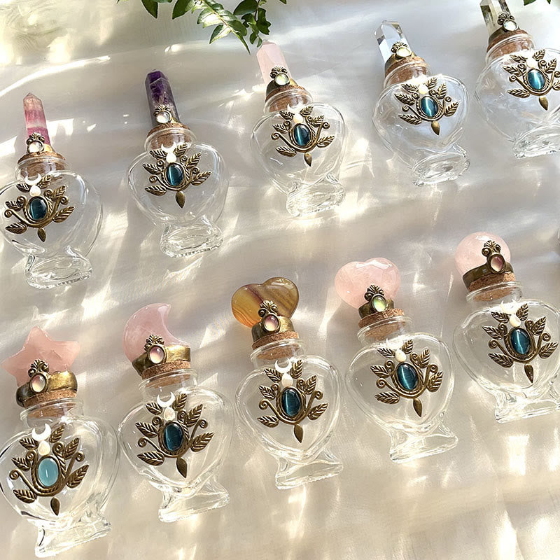 Olivenorma Natural Crystal Magic Energy Bottle Gemstone Decoration - image 18