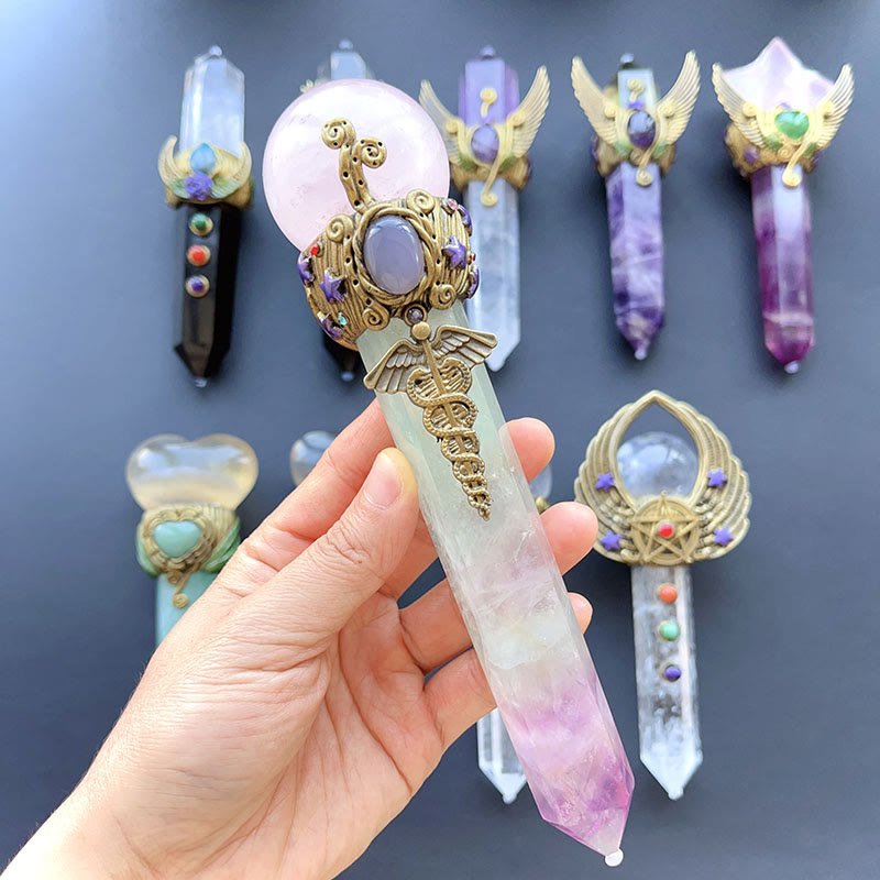 Olivenorma Natural Crystal Magic Wand Gemstone Decoration - image 22