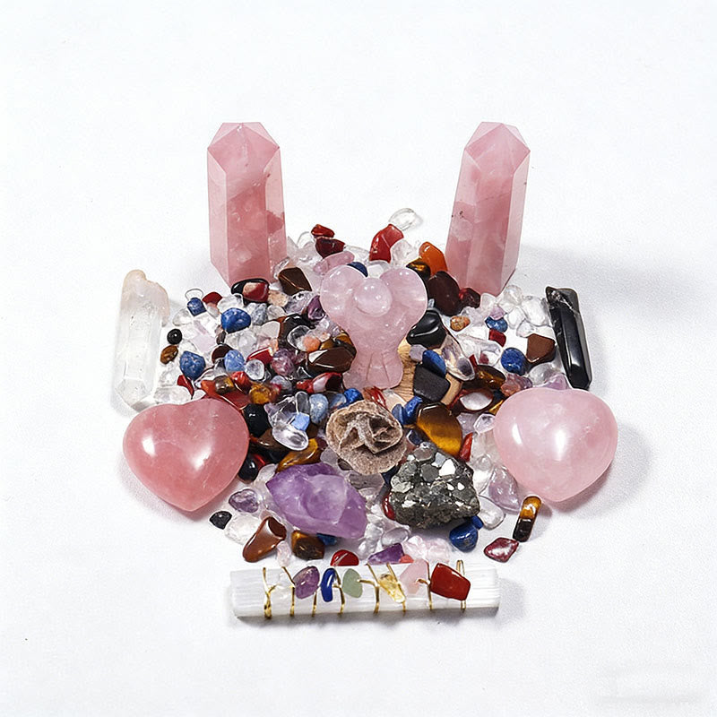 Olivenorma Natural stone Angel&Tower&Heart Crystal Box Set - image 18