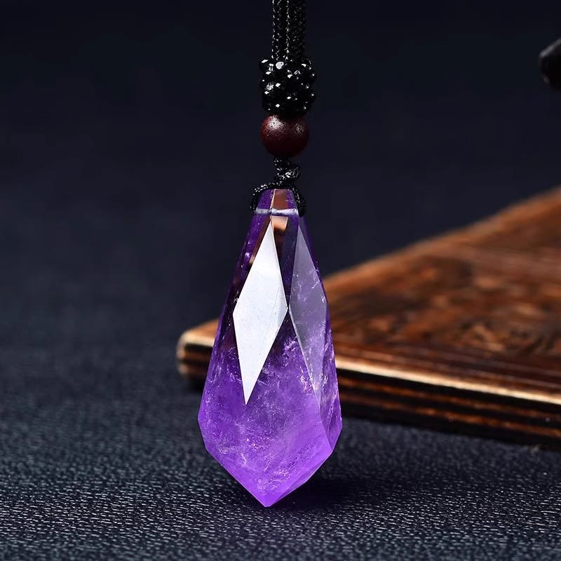 Olivenorma Natural Stone Raw Teardrop Pendant Necklace - image 0
