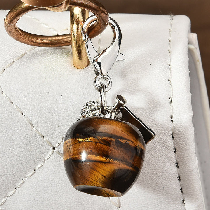 Olivenorma Colorful Crystal Apple Natural Gemstone Keychain - Tiger Eye - image 18