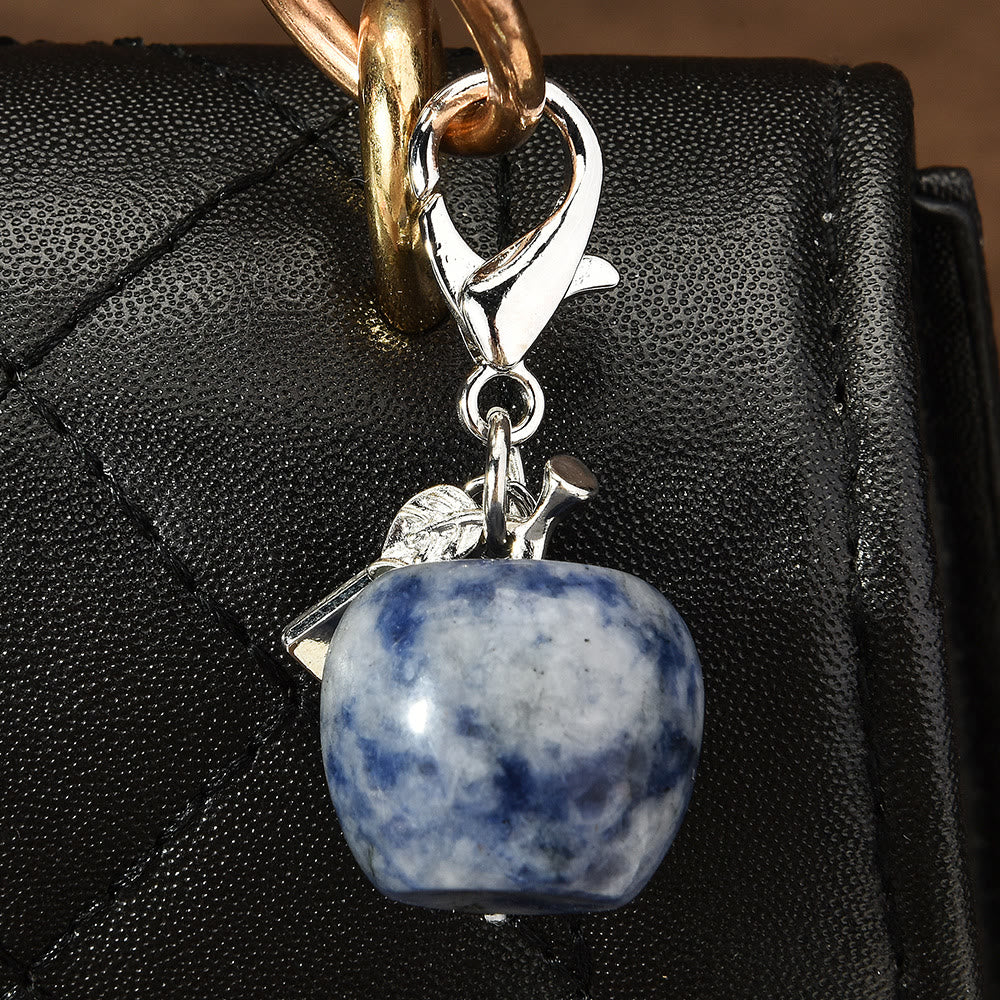 Olivenorma Colorful Crystal Apple Natural Gemstone Keychain - Sodalite - image 16