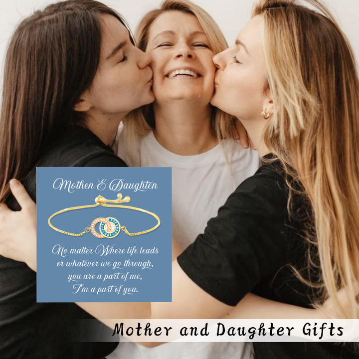 Olivenorma Custom Birthstone Gifts for Mother & Daughter Linking Circles Bracelet - image 14
