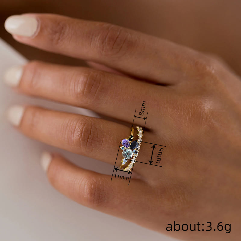 FREE Today: Luxury Aquamarine Zircon Blue Topaz 2Pcs Ring Set - image 9