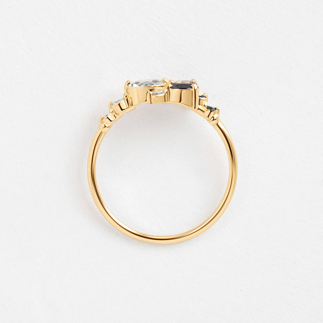 FREE Today: Luxury Aquamarine Zircon Blue Topaz 2Pcs Ring Set - image 8