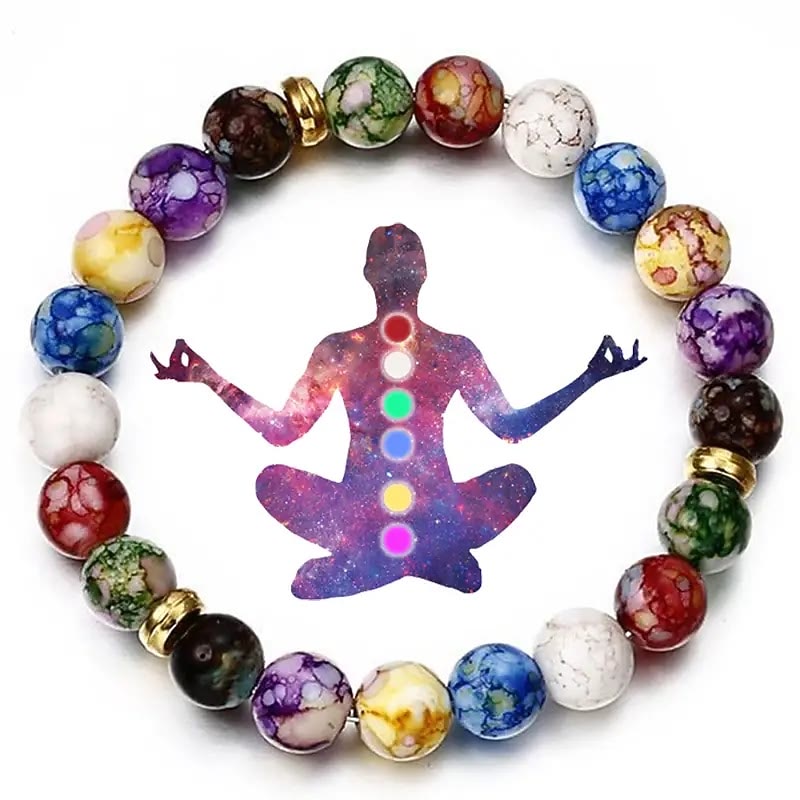 FREE Today: 7 Chakra Reiki Healing Stone Yoga Balance Bracelet - 7 Chakra - image 0